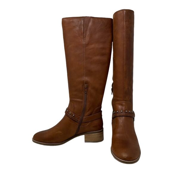 Lucky Brand Brown Leather Karesi Equestrian Boot size 9.5 - Picture 1 of 16